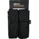 Double Rifle Mag Pouch (w/Pistol Mag Pouch) Black, The Alpha Mag with Pistol Mag – Double is a compact and versatile pouch designed to keep your rifle and pistol magazines organised and within easy reach